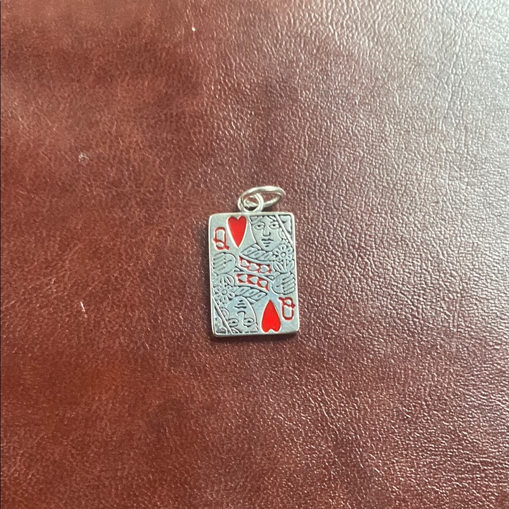 Silver Playing Card Pendant James Avery